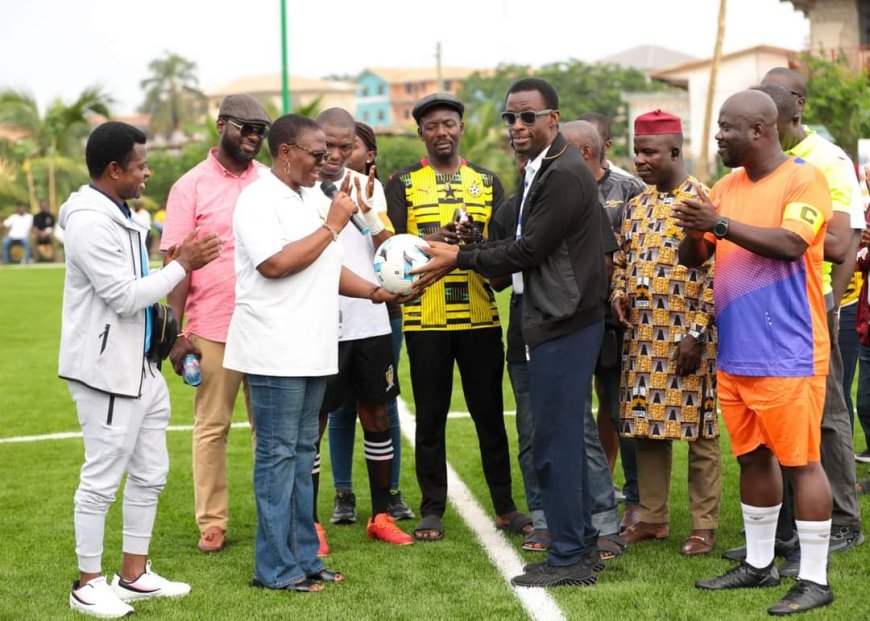 GNPC Donates Modern Astro Turf to Takoradi's Esikafoe-Amantem