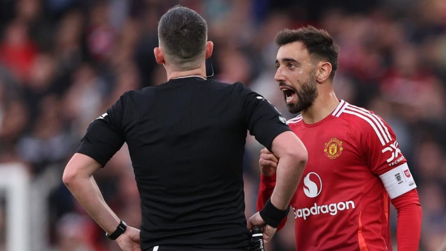 'Poor Decision' - Bruno Fernandes Rues Red Card In 3-0 Defeat To Spurs