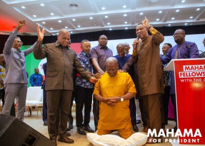 John Mahama meets Ghanaian Clergy for Spiritual Support Ahead of Elections