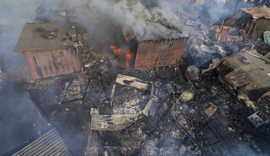 Fire Outbreak at Agbogbloshie Damages Wooden Homes, Displaced Residents Call Government for Compensation